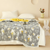 Elegant Floral Summer Blanket