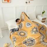 Blossom Radiance Circle Cotton Blanket