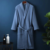 Waffle V-neck Bathrobe