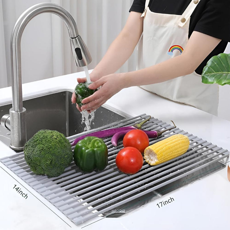 Stainless Steel Dish Drying Rolling Rack