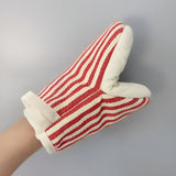 Striped Heat-Resistant Kitchen Mitts