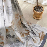 Elegant Leaf Bamboo Fiber Cooling Blanket