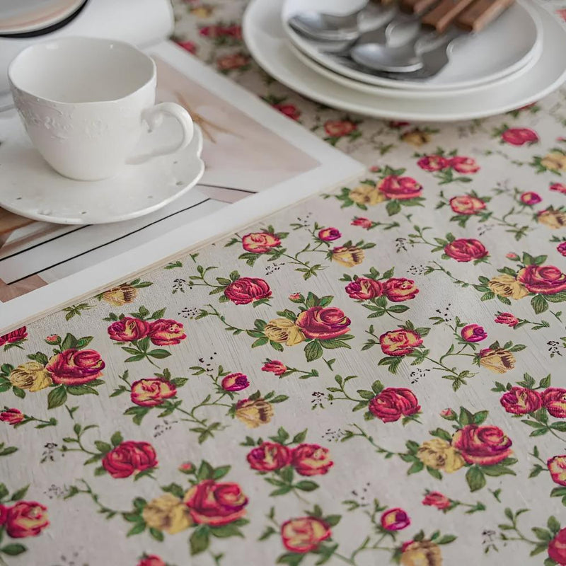 European Pastoral Small Floral Tablecloth