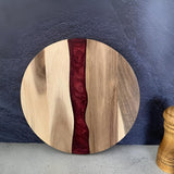 Artisan Epoxy Round Wood Chopping Board