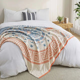 Breathable Cotton Geometric Design Blanket