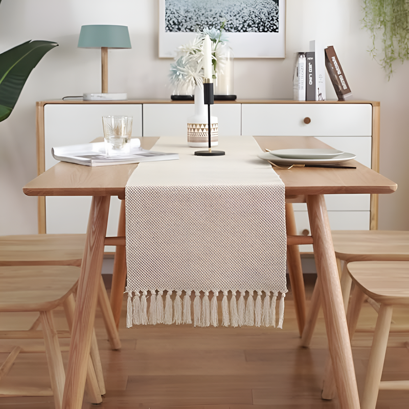 Boho Woven Dining Table Runner