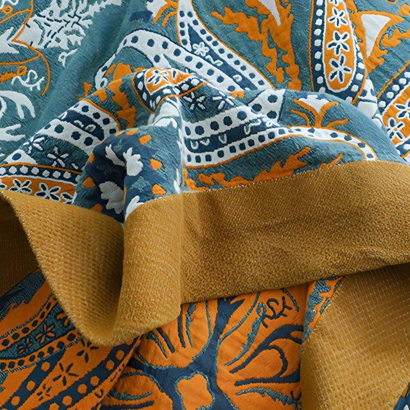 Boho Bloom Reversible Soft Quilt