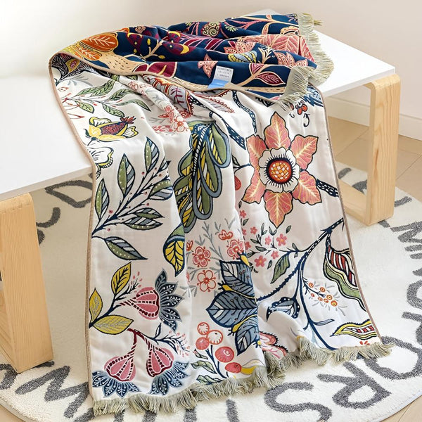 Reversible Garden Bloom Bath Towel