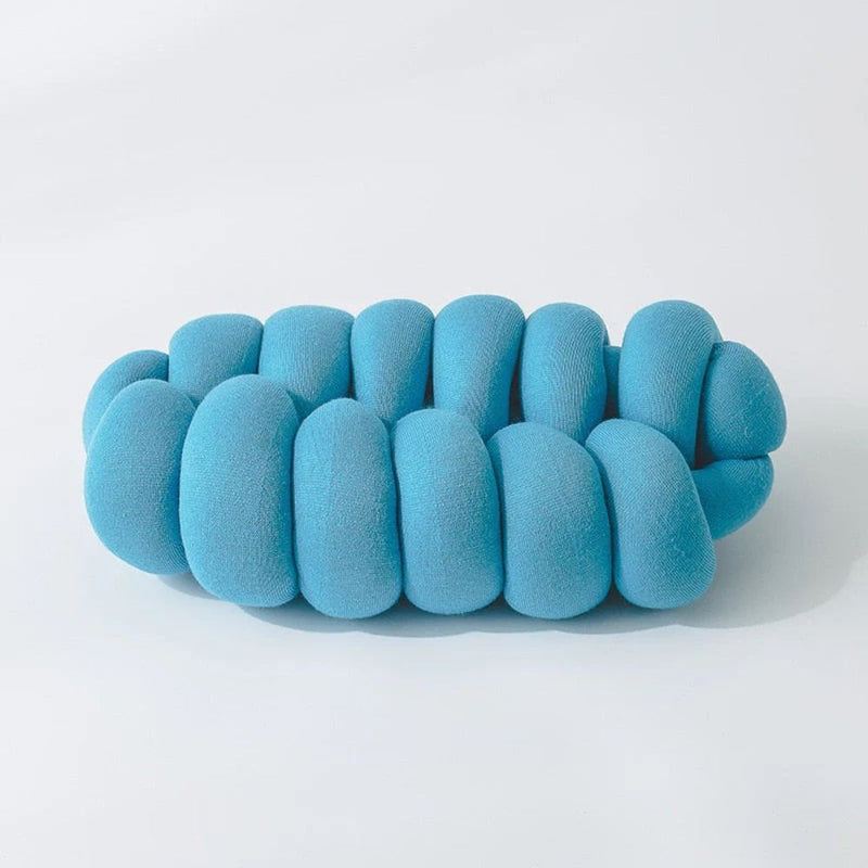 Splendid Ellipse Knotted Plush Cushion