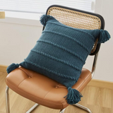 Nordic Knitted Tassel Cushion