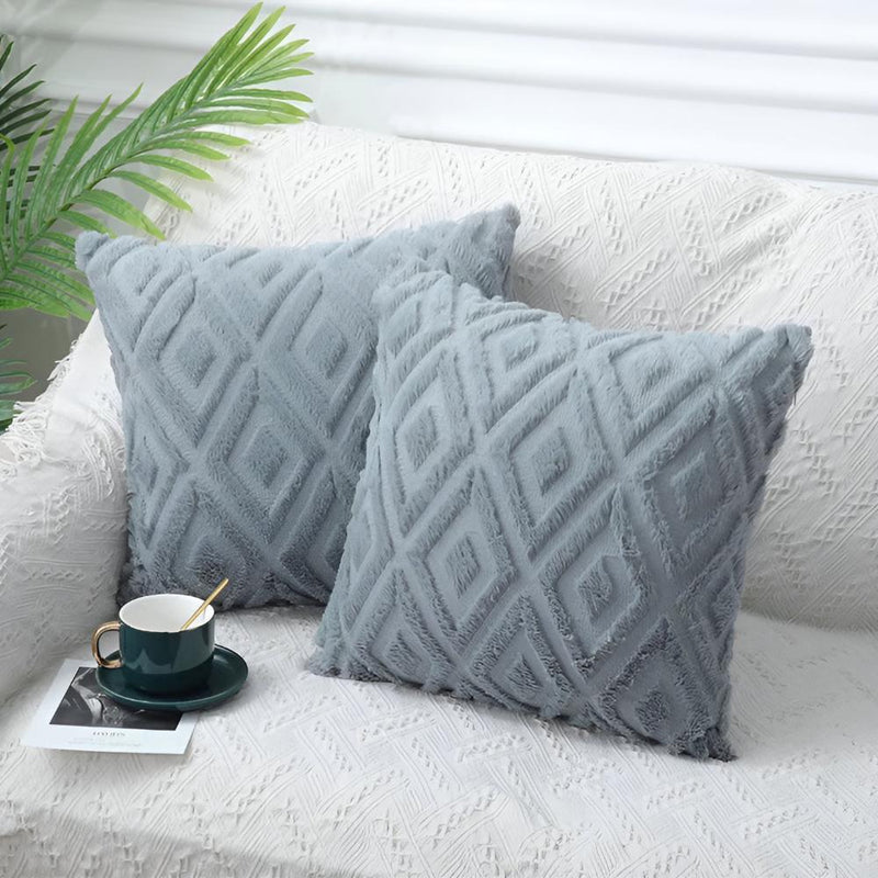 3D Diamond Pattern Cushion Cover