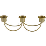 Gilded Trio Iron Candle Holder