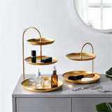 Elegant Gold Storage Organiser Stand