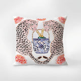 Zebra Tapestry Tassel Cushion Cover