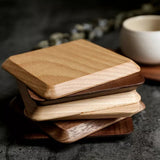 Sleek Stack Wooden Coaster Set | 6pcs