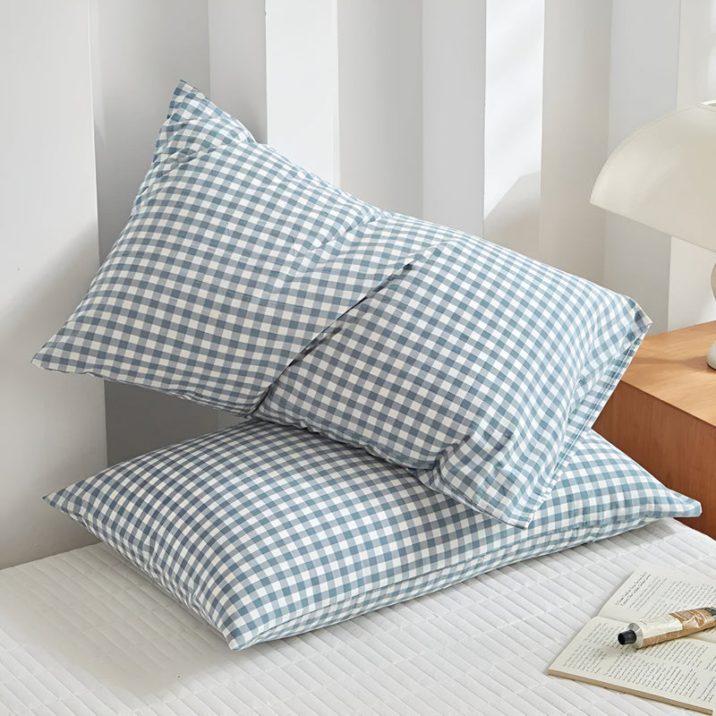 Soft Plaid Checkered Pillowcases