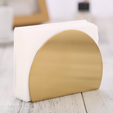 Gold Metallic Napkin Holder