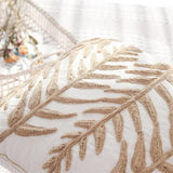 Leaf Embroidery Cushion Cover