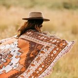 Boho Chic Patterned Throw Blanket