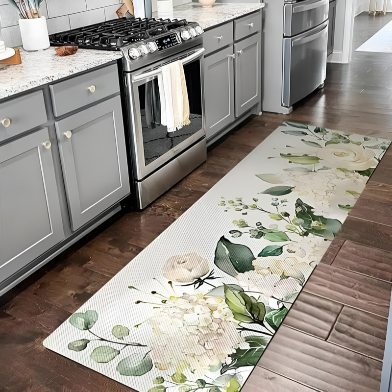 Floral Comfort Kitchen Mat