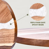 Artisan Epoxy Round Wood Chopping Board