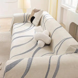 Wave Lines Chenille Sofa Covers