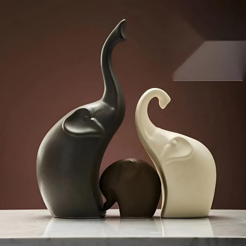 Modern Grace Elephant Sculptures