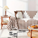 Modern Monochrome Fern Sofa Cover