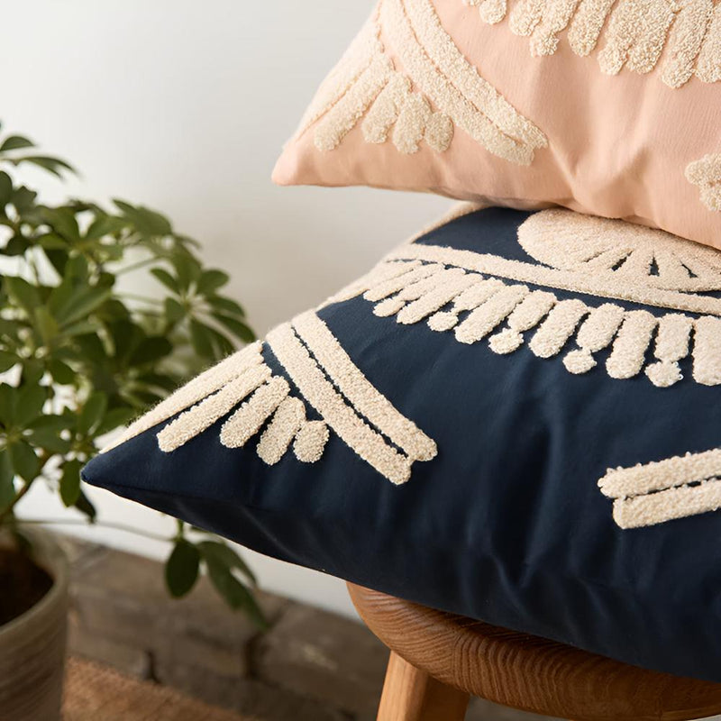 Boho Eye Embroidered Cushion Cover