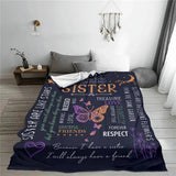 Love You Sister Gift Warm Blanket