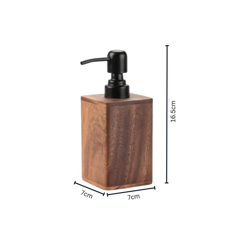 Walnut Aura Lotion & Soap Dispenser