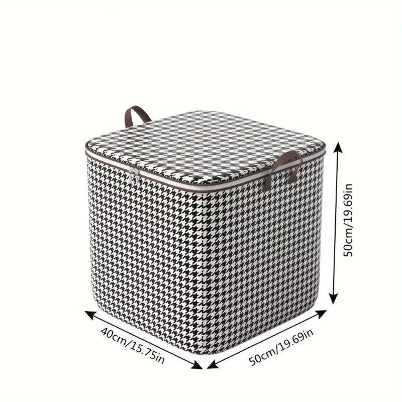 Houndstooth Collapsible Storage Box