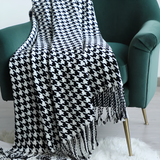 Classic Houndstooth Pattern Blanket