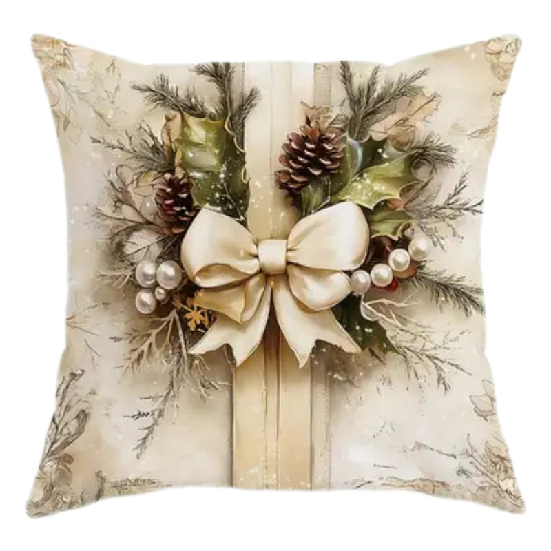 Golden Velvet Christmas Cushion Covers