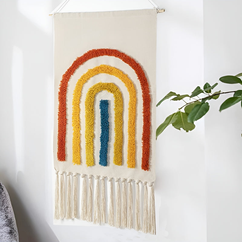 Colourful Fringe Tapestry Decor