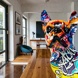 Artistic Bulldog Graffiti Figurine