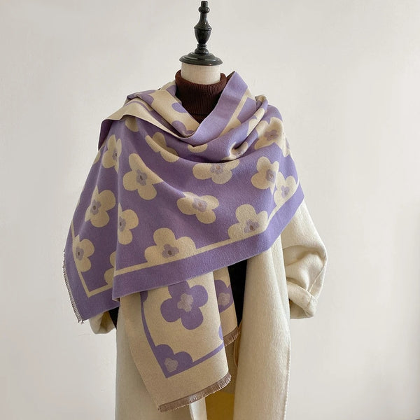 Bloom Classic Floral Winter Scarf
