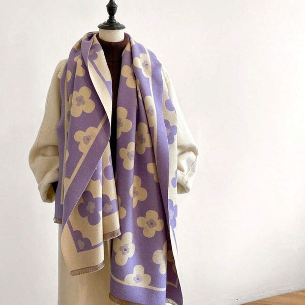 Bloom Classic Floral Winter Scarf
