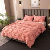 Amore Luxury Pinch Pleat Quilt Cover Set
