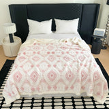 Zyra Double Layer Geometric Throw Blanket
