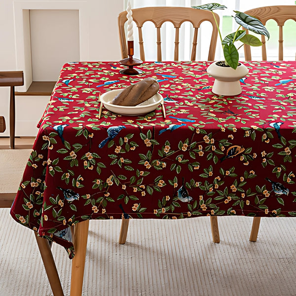 Lavish Heritage Floral & Bird Tablecloth