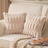 Calm Weave Plush Cushion Cover