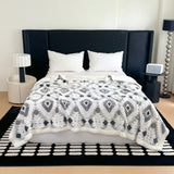 Zyra Double Layer Geometric Throw Blanket