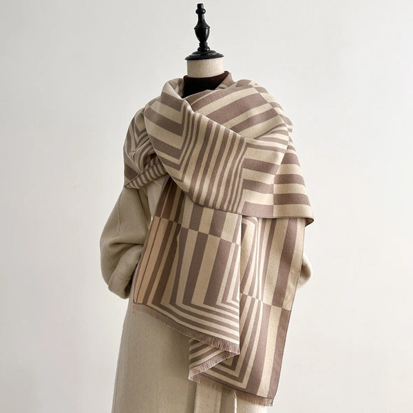 Chic Illusion Style Shawl Scarf