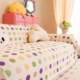 Colourful Polka Dot Sofa Cover