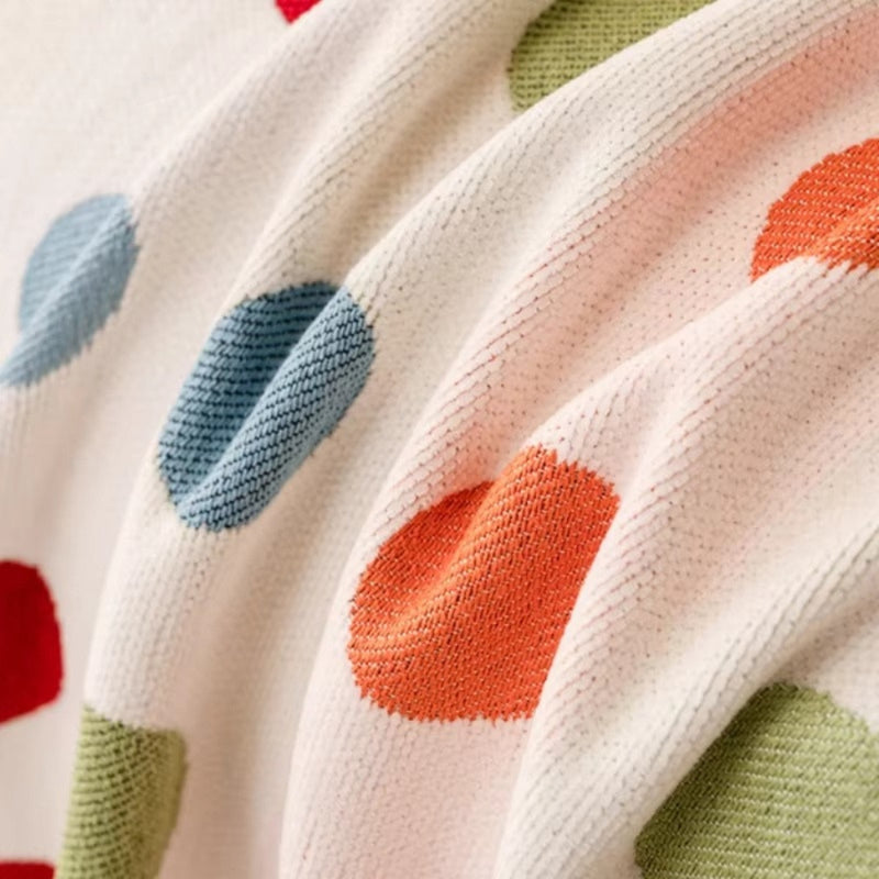 Colourful Polka Dot Sofa Cover