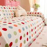 Colourful Polka Dot Sofa Cover