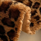 Cosy Leopard Print Sofa Cover