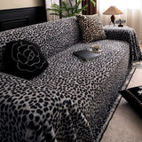 Cosy Leopard Print Sofa Cover