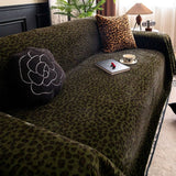 Cosy Leopard Print Sofa Cover